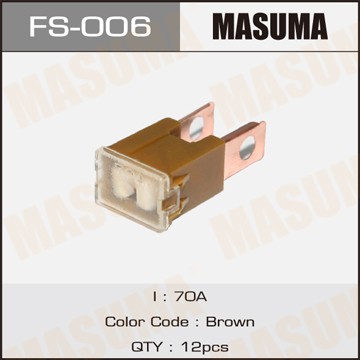 предохранитель силовой! тип 'папа' 70A коричневый\ FS-006 MASUMA