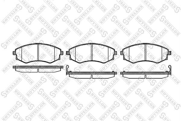 Колодки дисковые п. Nissan Primera 1.6i/2.0D 90-98,Hyundai Sonata 329-012B-SX STELLOX