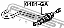 Цилиндр сцепления главный MITSUBISHI OUTLANDER CW# 2006-2012 0481-GA 0481-GA FEBEST