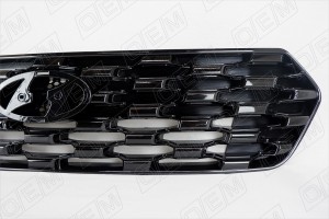 Решетка радиатора Hyundai Creta 1 2020-2021, глянцевая OEM3236 OEMPARTS