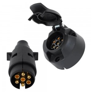 Разъем электрический прицепа ISO 1724 7-полюсный МТЗ (комплект пластик) AIRLINE ATE50 AIRLINE