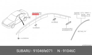 МОЛДИНГ 91046FE071 SUBARU
