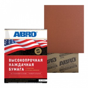 Бумага наждачная на тканевой основе Р 400 STS400R ABRO