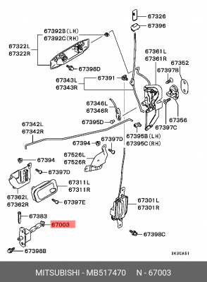 MB517470 DOOR CHECK MB517470 MITSUBISHI