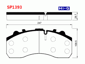 Колодки тормозные дисковые SP1393 SP1393 SANGSIN