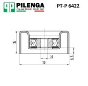 Ролик натяжителя ремня TOYOTA Camry 2001-, Toyota RAV4 2000- PT-P6422 PTP6422 PILENGA