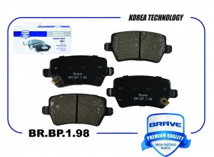 Колодка тормозная задняя BR.BP.1.98 T15-6GN3502080EP Chery TIGGO - 4, 8, 8PRO BR BR.BP.1.98 BRAVE