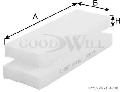 Фильтр салона AG1792KCF AG 179 2K CF GOODWILL