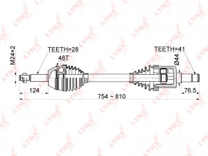 привод левый! ABS, 25359 Ford Transit 2.2TDCI 08> CD-1050A LYNXAUTO