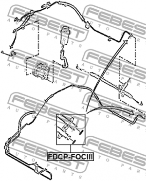 Кольцо уплотнительное FORD Galaxy (06-) ГУРа комплект FEBEST FDCP-FOCIII FEBEST