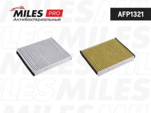 Фильтр салона антибактериальный (серия PRO) FORD FOCUS/KUGA/C-MAX/VOLVO V40 10-  AFP1321 MILES