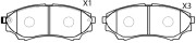 Колодки тормозные передние FORD RANGER 99-/MAZDA B-SERIE 99- /BT-50 06- BP25800 BP25800 SB NAGAMOCHI