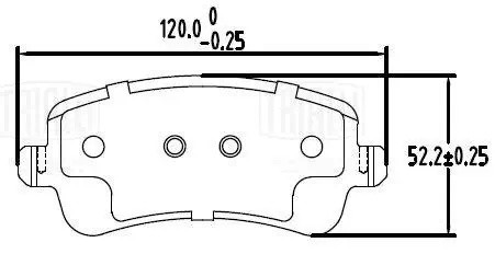 Колодки торм. для а/м Chery Tiggo 8 Pro Max (22-) диск. зад. (PF 2337) PF 2337 TRIALLI