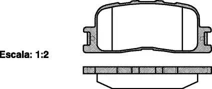 854 00 колодки дисковые з.\ Toyota Highlander/Camry 01> 085400 REMSA