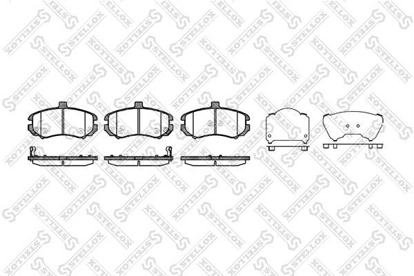 1194 02 !колодки дисковые п.\ Hyundai Elantra XD 1.6/2.0/2.0CRDi 03> 1205-002-SX STELLOX