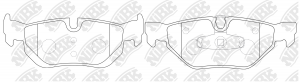 Колодки тормозные BMW 1 (E81,E87),3 (E90,E91) задние (4шт.) NIBK PN0511 NIBK