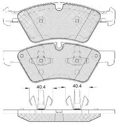 Колодки тормозные передние (MB W164 (ML)/X164 (GL)/W211/W251 04) BP31500W BP31500W SB NAGAMOCHI