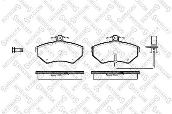 колодки диск. п.! с антискр. пл.\ Faw, Audi A4, VW Passat 1.6-3.0/TDi/2.0FSi/3.2 642-012B-SX STELLOX