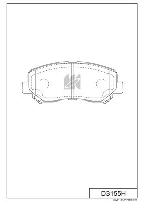 Колодки тормозные пер. Mazda CX-5 D3155H D3155H MK KASHIYAMA