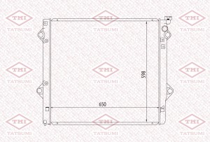 Радиатор охлаждения TOYOTA Land Cruiser Prado/FJ Cruiser 02- TGA1036 TGA1036 TATSUMI