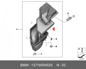 Сменный элемент фильтра 13718594535 13 71 8 594 535 BMW