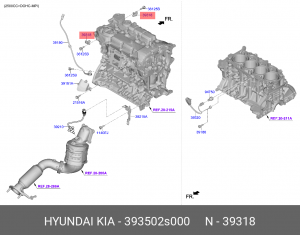 Датчик положения распредвала HYUNDAI Sonata (18-) OE 393502S000 HYUNDAI KIA