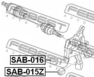 Сайлентблок SAB-015Z SAB-015Z FEBEST