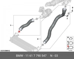 BMW 5-СЕРИЯ E60/E61 (2003-2009) 11 61 7 790 547 BMW