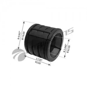 Втулка стабилизатора VOLVO FH заднего (65x112/120x95) MANSONS 900092 MANSONS
