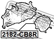 Ступица задняя 2182-CB8R 2182-CB8R FEBEST
