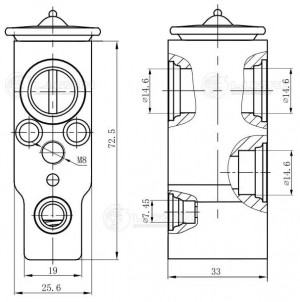Клапан расш. кондиционера (ТРВ) для а/м Hyundai Getz (02-) (LTRV 0802) LTRV0802 LUZAR