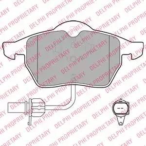 LP1672 колодки дисковые п.\ Audi A6 97-02, VW Passat 1.6-2.5TDi 98> LP1672 DELPHI