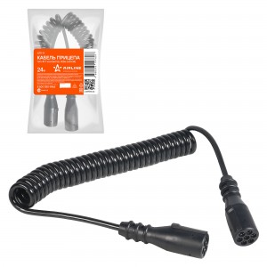 Кабель электрический прицепа N-type 7-полюсный L=4500мм пластиковые штекеры AIRL ATE-11 AIRLINE