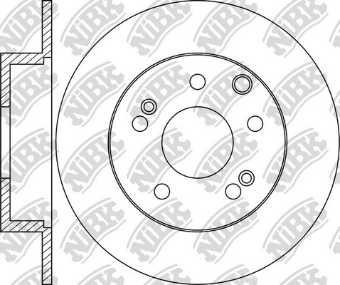 Диск тормозной задний KIA SPORTAGE 15 [58411-D7000] RN1996 RN1996 NIBK