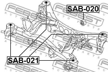 SUBARU FORESTER (S12) (2008-2012) SAB-021 FEBEST