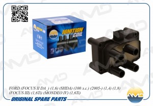 Катушка зажигания FORD FOCUS II DA_, 1,6, SHDA, 100 л.с., 2005-, 1,4, 1,8, FOCUS AMD.EL724 AMD