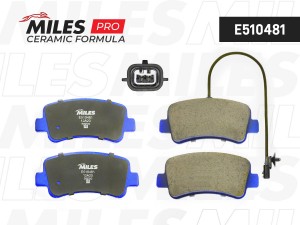 Колодки тормозные задние (Смесь CERAMIC серия PRO) OPEL MOVANO/RENAULT MASTER 10 E510481 MILES