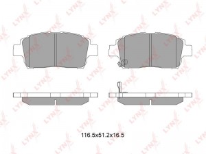 Колодки тормозные передние подходит для TOYOTA Corolla(E12) JAP 99/Yaris(P10) 99 BD-7526 LYNXAUTO