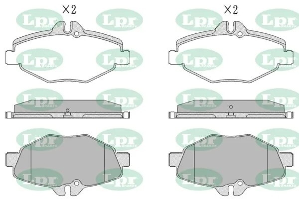 Комплект тормозных колодок 05P1124 05P1124 LPR