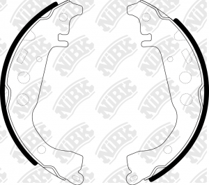 Колодки тормозные TOYOTA Celica,Yaris задние барабанные (4шт.) NIBK FN2342 NIBK