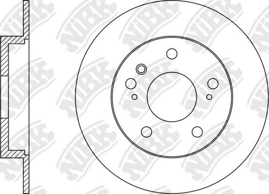 Диск тормозной TO VENZA 2.7 2008 RN1575 RN1575 NIBK