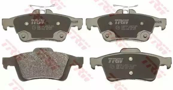 Колодки тормозные FORD Focus 2,3 задние (4шт.) TRW GDB1938 TRW