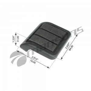 накладка на педаль! сцепление/тормоз 84x73\ Omn VOLVO FH12/FM9/10, B12 900217 MANSONS