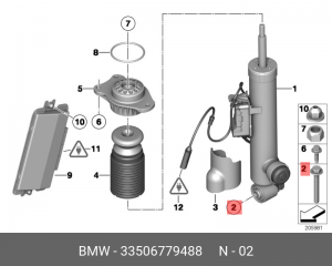 болт с шестигранной головкой!\ BMW E60/E61/E61/F07/F10/F11 33 50 6 779 488 BMW