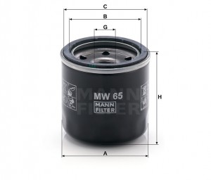 Фильтр масляный MW65 MW65 MANN FILTER