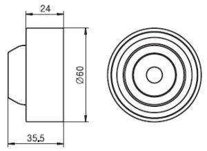 Ролик приводного ремня Mitsubishi Grandis, Outlander I, Galant 2.4i (03-) GT6048 GT60480 GMB