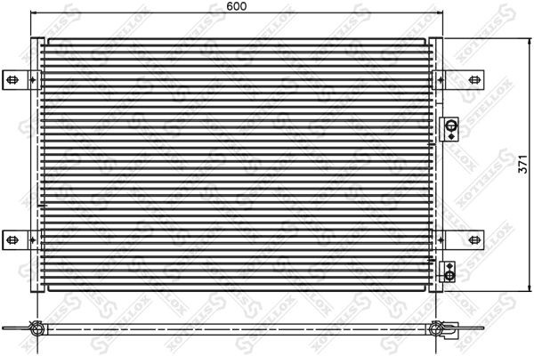 радиатор кондиционера!\ VW Sharan, Ford Galaxy 95> 10-45310-SX STELLOX