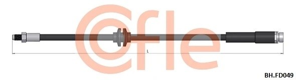 шланг тормозной задний! L=435\ Ford Focus/Focus C-MAX 1.6/2.0/2.5/1.8TDCi 04> 92BHFD049 COFLE