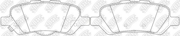 Колодки тормозные TOYOTA Venza (08-) задние (4шт.) NIBK PN21002 NIBK