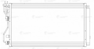 Радиатор кондиц. с ресивером для а/м Kia Optima (15-) LRAC 08120 LUZAR